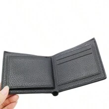 Men's Multipurpose Wallet Card Holder Coin Purse PU Synthetic Leather Casual Social Elegant - 黑色 - 查看 4