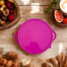 Kit With 12 Pieces Set Of 6 Bowl Pots 1 Liter + 6 Glasses Suitable For Freezer, Microwave - Màu Hồng baby - Xem 3