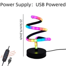 1 件创意台灯“圣诞树”，带多色变色照明、调光开关、USB 供电，适用于圣诞节和新年装饰，适用于卧室、书房和游戏室 - 黑色 - 查看 7