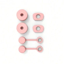 6pcs Cup Straw Splash-Proof Lid & Sealing Gasket Accessories, Compatible With 40oz And 30oz Cups, Includes Straw Lid, Leak Stopper, And Spill-Proof Cap, Clear Color (Please Select The Correct Version)