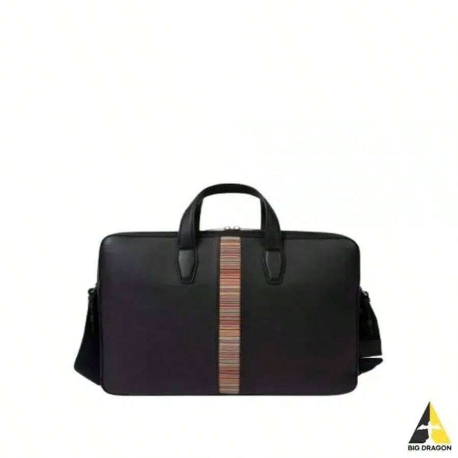 Paul Smith Signature Stripe Brief Case Black SHEIN USA