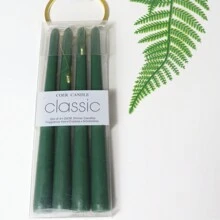 1 hộp 4 nến hình nón cổ điển, mỗi nến dài 25cm (9,84 inch) và có thể cháy trong 8 giờ. Thích hợp để trang trí nhà cửa, trang trí bàn ăn, tiệc sinh nhật, cầu hôn, đám cưới theo mùa, đạo cụ chụp ảnh, quà tặng lãng mạn cho nam và nữ, trang trí phòng, quà tặng - Nhiều màu - Xem 21