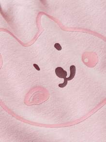 mini bala Quần dài bảo vệ bụng lưng cao cho bé gái Unisex 2024 - hồng - Xem 7