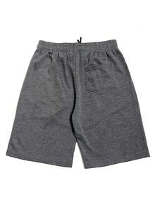 Men's Bermuda Sweatpants Have Front And Back Pockets Comfortable For Casual - 深灰色 - 查看 2