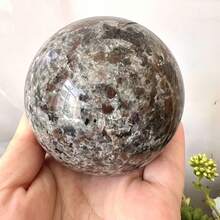 1 件天然石英水晶球、火焰石和方解石手工抛光水晶球装饰品、家居装饰和办公室风水礼物 - 火焰石 - 查看 9