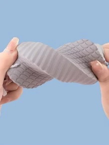 1pc Painless Exfoliating Sponge For Body Scrub, Grey Home Bathroom Decor Fall Decor Back To School