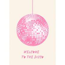 1pc Tranh vải canvas nơ màu hồng màu nước thời trang nghệ thuật treo tường quả cầu disco anh đào ngựa vằn áp phích in phòng cô gái học đường trang trí nhà không có khung - Nhiều màu - Xem 17