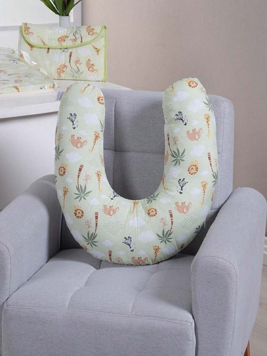 Extra Large Print Nursing Pillow - màu xanh lá - Xem 1