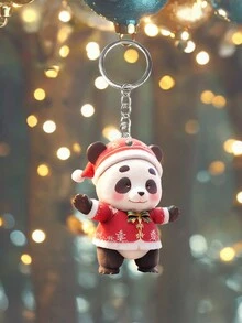 Aylhfo 1/2/3 chiếc Mới Lãng Mạn Tuyết Quốc Gia, Gấu Trúc Giáng Sinh, Cô Gái Trang Phục Giáng Sinh, Giáng Sinh Vui Vẻ, Mặt Dây Chuyền Móc Khóa Cá Nhân Hóa Màu Sắc Sáng Tạo Phong Cách Thủ Công Mặt Dây Chuyền Móc Khóa Túi Mặt Dây Chuyền Móc Khóa Xe Hơi Quà Tặng Giáng Sinh Và Năm Mới - Nhiều màu - Xem 2