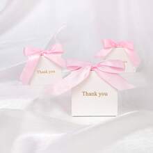 20/50pcs Charming Candy Gift Box Golden "Thank You"| With Ribbon | Valid For Birthdays, Weddings, Mother's Day, Back To School Valentine Day - Multicolor - View 12