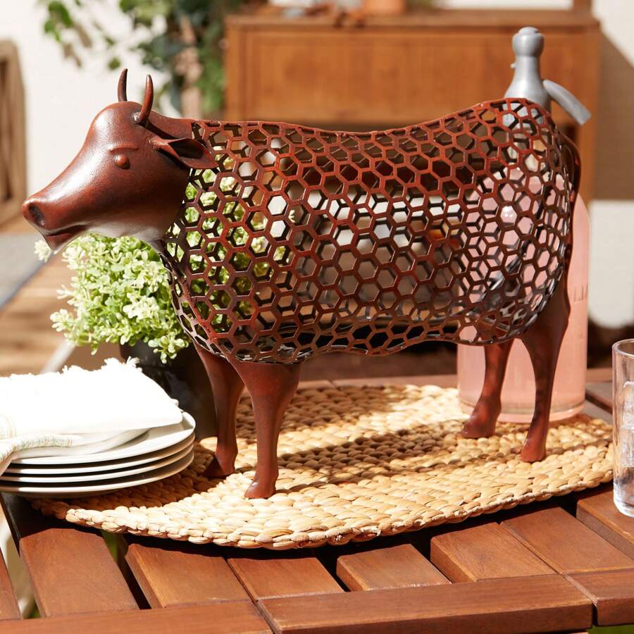 Chicken Wire Cow Sculpture SHEIN UK