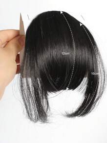 Clip In Bangs With Sideburns Synthetic Wigs Thickened Bangs Hair Clip Straight Fring Fake Bangs False Bangs Hairpiece For Women Girls Forehead Wig Piece Hair Toppers Wig Accessories