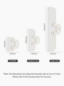 2 件优质食品袋密封夹 - 可重复使用、便携且易于使用的面包、零食和食品袋存储解决方案 - 节省空间的家用厨房用品，采用耐用塑料 - 白色 - 查看 3