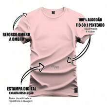 Nexstar T-Shirt Unisex Printed Cotton Think Printed Shirt - Màu Hồng baby - Xem 2