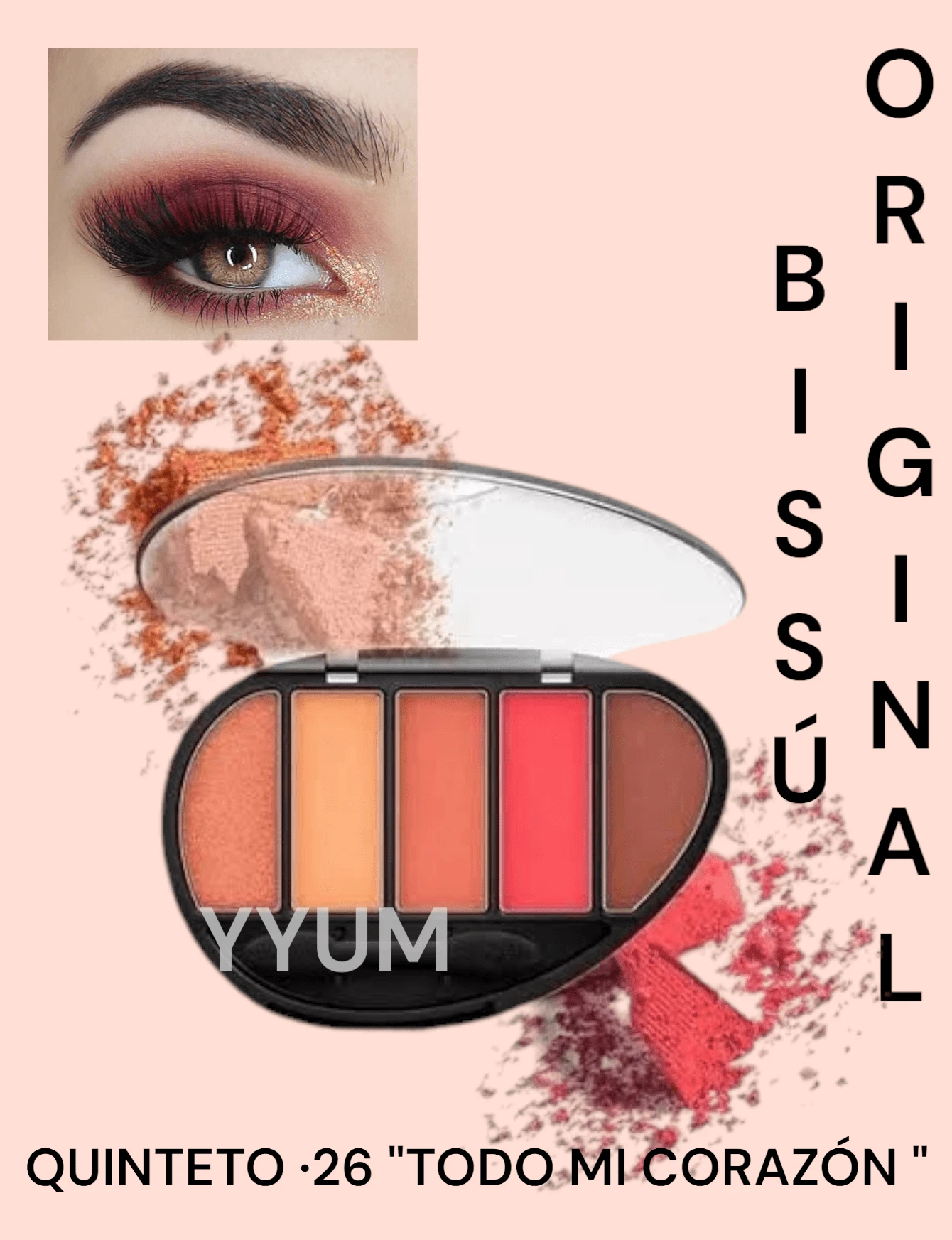 BISSU QUINTETS EYESHADOW - QUINTETO 26  "TODO MI CORAZÓN" - 查看 1