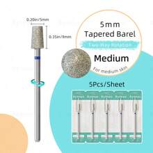 hytoos 5 mũi khoan móng tay kim cương, dụng cụ loại bỏ chai sần chuyên nghiệp, dụng cụ đẩy biểu bì, thích hợp cho tiệm làm móng và sử dụng tại nhà. - Nhiều màu - Xem 16