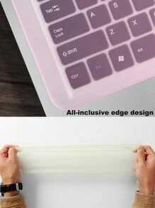 1pc Laptop Membrane Keyboard Cover, Silicone Anti-Dust Protective Film For 14 And 15 Inch Notebooks