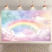 Fondo colorido para tomar fotos - Decoraciones para fiestas de cumpleaños con tema de unicornio - Pancarta de fiesta versátil - Apta para festivales de primavera y verano - No necesita electricidad