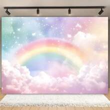 Fondo colorido para tomar fotos - Decoraciones para fiestas de cumpleaños con tema de unicornio - Pancarta de fiesta versátil - Apta para festivales de primavera y verano - No necesita electricidad