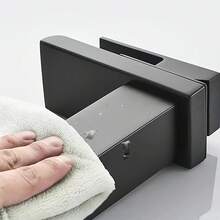 1 件黑色瀑布式面盆水龙头，304 不锈钢单孔/3 孔水槽水龙头，冷热水双功能瀑布式水龙头，带供水软管，适用于浴室、房车、洗衣房、酒店 - 均碼 - 查看 11