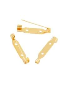 10 件不锈钢胸针夹底座别针空白锁胸针底座徽章夹适用于 DIY 珠宝制作配件用品 - 胸針底座 - 查看 22