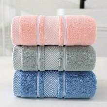 1 条柔软吸水毛巾，适合擦干头发、手/脸/沐浴，适合成人、儿童、情侣和家庭使用。可用作毛巾、手巾或面巾 - 綠色 - 查看 1