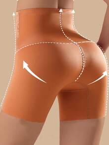 Quần định hình cơ thể bằng nhung lưng cao giữ nhiệt cho phụ nữ, đồ định hình sau sinh - trái cam - Xem 4