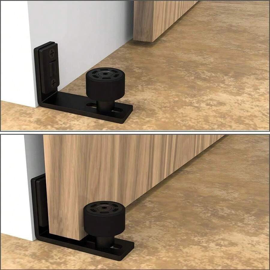 Sliding Barn Door Floor Guide Adjustable Wall Mount Bottom Double