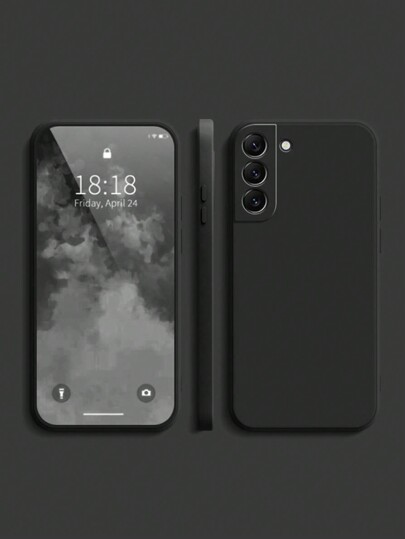 غطاء حماية فاخر ذو حافة مستقيمة ناعمة ومطفأة - متوافق مع سلسلة هواتف سامسونج جالاكسي، غطاء واقي مقاوم للصدمات لموديلات S24، S22، S23، Note 20، S21 FE، Ultra، A55، A54، A53، A35، A34، A33