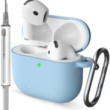 1 套 Airpods 保护套，带白色清洁笔 - 淺藍色 - 查看 1