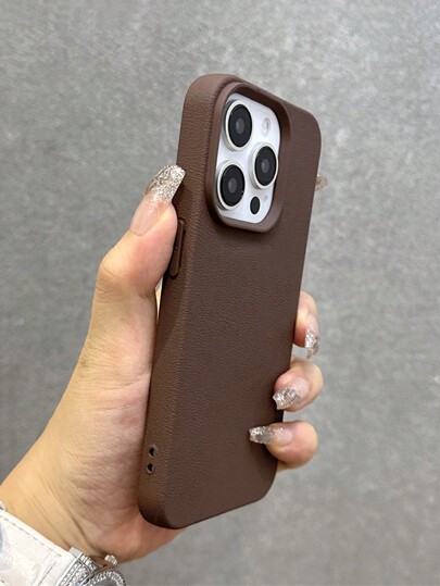 Minimalist High-Grade Leather Texture Phone Case Compatible With IPhone 17 Pro Max/17 Pro/17 Air/17/16 Pro Max/16 Pro/16/16 Plus/16e/15/15 Pro Max/15 Pro/15 Plus/11/12/13/14 Pro Max/XS/XR/11 Pro/11 Pro Max/12 Pro/12 Pro Max/13 Pro/13 Pro Max/7 Plus/14 Pro/14 Pro Max/14 Plus/7 Plus/8 Plus/8/SE2, Creative Design For Men And Women