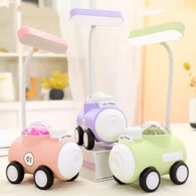 1 Small Table Lamp, USB Charging Eye Protection Led Night Light, Funny 2 Modes Shaped - Purple - View 4