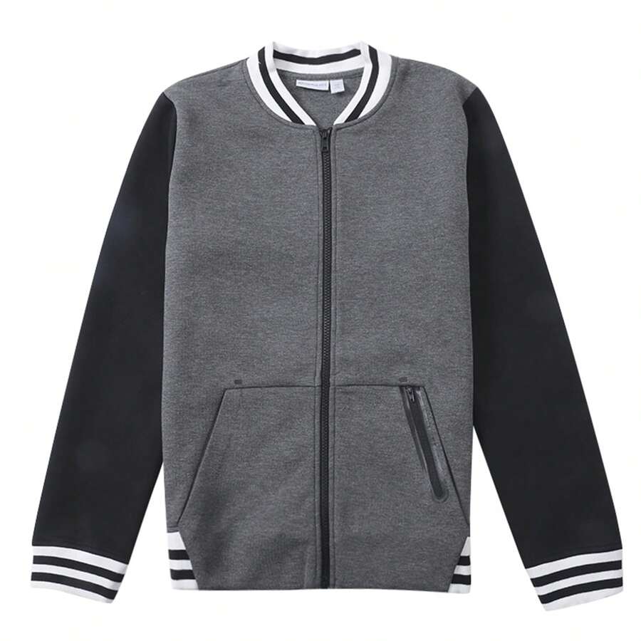 ENERGETICS Áo khoác dệt kim tối giản thường ngày cho nữ, Đồ thể thao - hoa màu xám/đen - Xem 1