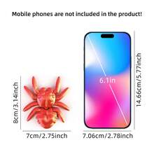 Tượng nhỏ tích hợp khớp nhện trái tim di động, đồ trang trí bàn làm việc nhiều màu sắc - Nhiều màu - Xem 3