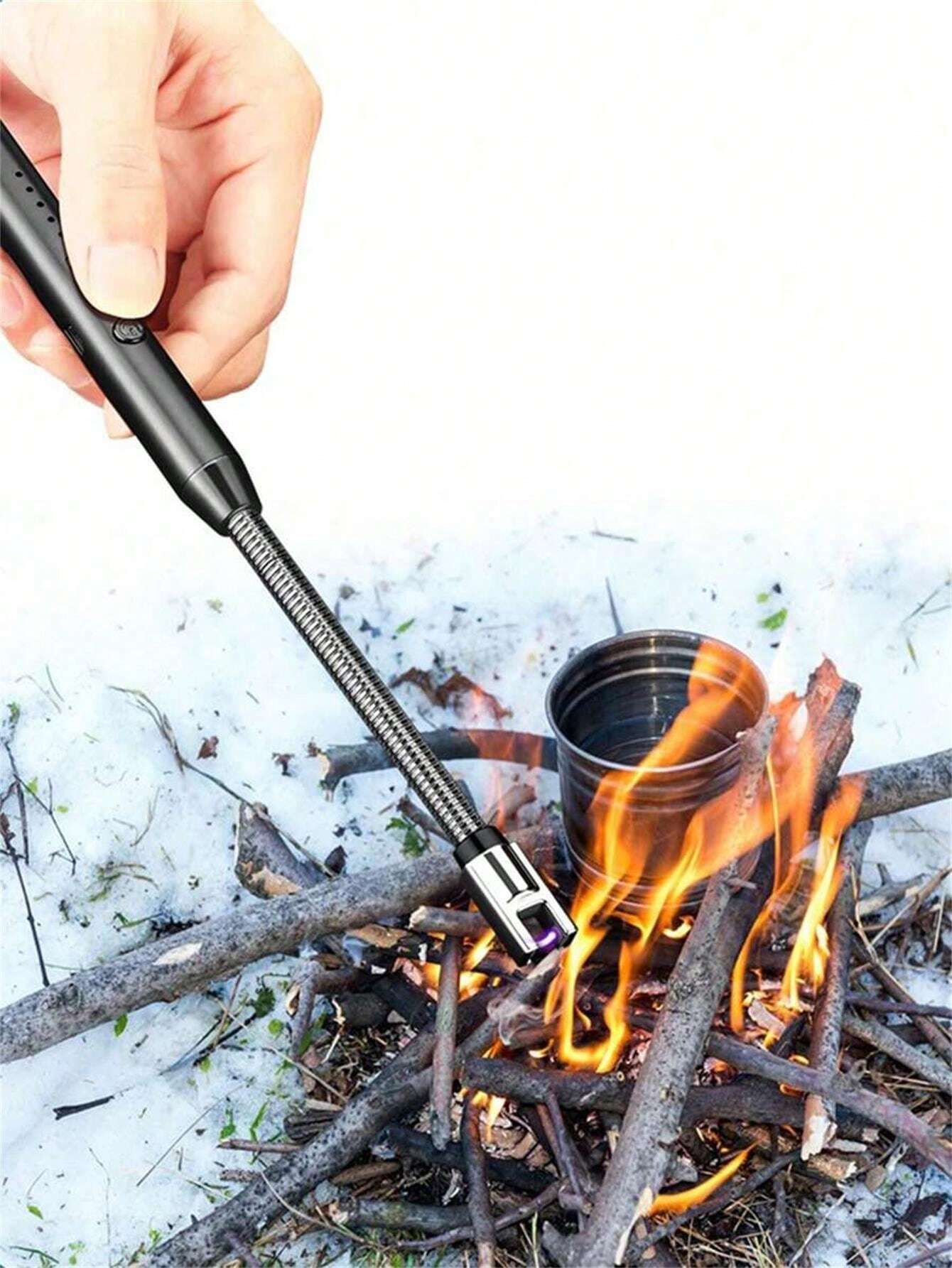 USB Rechargeable Electric Lighter With Flexible Neck Perfect For