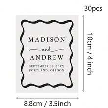 30pcs Wine Labels, Photo Wine Label Template, Minimalist Wedding Favor, Custom Wine Label, Personalized Gift, Wine Gift Label - Multicolor - View 22
