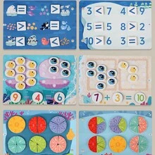 Children's Christmas Gift Paste Book Quiet Book Cognitive BookEnlightenment Early Education Cartoon Quiet Sticker Book Cognitive Quiet Book Animal Ocean Quiet Book Quiet Sticker Book Tear Pull Paste Quiet Book - Multicolor - View 7