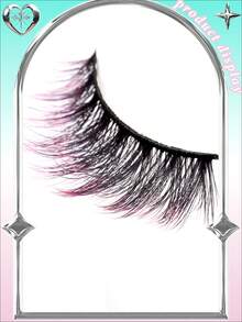 1 Cặp Lông Mi Giả Nhiều Màu 5D Volume, Lông Mi Giả Làm Từ Lông Chồn Mềm Mượt, Cong Lớn Kiểu Nga - Lông mi  mắt mèo - Xem 6