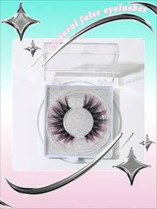1 Cặp Lông Mi Giả Nhiều Màu 5D Volume, Lông Mi Giả Làm Từ Lông Chồn Mềm Mượt, Cong Lớn Kiểu Nga - Lông mi  mắt mèo - Xem 2