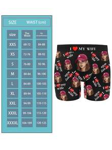 سراويل داخلية مخصصة للرجال بصور شخصية، سراويل داخلية مخصصة بصور شخصية، سراويل داخلية مخصصة بوجوه مضحكة، هدية للذكرى السنوية، هدية عيد الحب، هدية عيد الميلاد، هدية الزفاف، هدية للصديق المقرب، هدية للحبيب، هدية للزوج، هدية للرجل، قطعة واحدة، راحة سهلة، ملابس داخلية ونوم، ملابس داخلية رجالية مخصصة - الأسود - مشاهدة 7