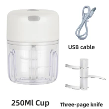 Electric Garlic Masher, Portable Mini Garlic Chopper, Garlic Blender, Household Electric Garlic Press, Wireless Garlic Mincer, Garlic Slicer, Portable & Compact Design, Easy To Use Kitchen Tool