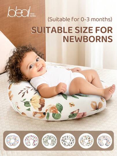 1pc Multifunctional Nursing Pillow With Pillowcase, C-Shaped Nursing Pillow Suitable For Newborns, Infants, Toddlers - Feeding, Sitting, Learning