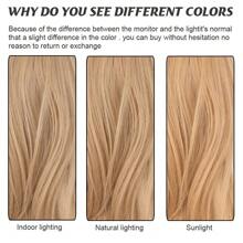 22inch/55cm Drawstring Ponytail Extension Multi-Layered Hairpieces Stand Up High Pony Tails Long Straight To Curly Hair Extensions Clip In Ponytails Highlight Soft Natural Synthetic Hairpiece Black Ash Brown Blonde For Daily Party Halloween Christmas - 灰金髮混合淺金髮 - 查看 11