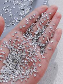 50Pcs/Pack Assorted Rhinestones, Heart & Diamond Shaped Flat Back Crystal Nail Art Decorations, Super Glitter, Suitable For Nail Salons & Personal Use Nail Supplies Nails Nail Charms Nail Gems