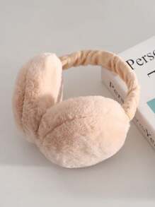 2pcs/Set Kids Foldable Hamburger Ear Warmers, Outdoor Portable Warm Earmuffs For Boys & Girls, Cute Plush Ear Covers For Autumn/Winter - Earmuffs - View 3