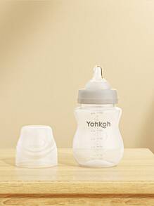 1pc Natural Wide Mouth Baby Bottle, High-Quality Newborn PP Milk Bottle, 190ML/260ML