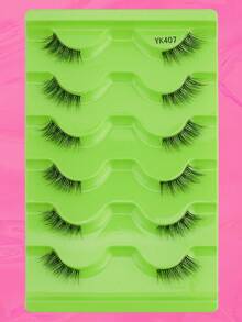 6 Cặp Dải Mi Trong Suốt, Lông Mi Giả 3D Hiệu Ứng Chéo Tự Nhiên, Lông Mi Giả Cho Phụ Nữ Trang Điểm Hàng Ngày - Lông mi Criss Cross - Xem 5