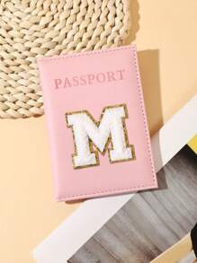 1 chiếc Ví đựng hộ chiếu Simplicity Plush Letter Passport Case da dành cho thiếu niên Ví đựng hộ chiếu chữ cái viết tắt cho bé gái Bao đựng hộ chiếu Túi đựng hộ chiếu Nhẹ khi đi du lịch, đi máy bay, trở lại trường, da PU, thời trang tối giản, dễ thương, vật dụng thiết yếu khi đi du lịch, tập luyện, cắm trại, vật dụng thiết yếu cho kỳ nghỉ, phụ kiện du lịch, du ngoạn - Hồng - Xem 5