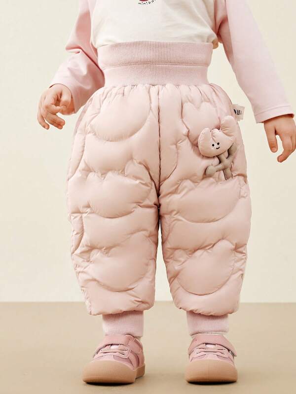 mini bala Boys' Girls' Pants 2024 Autumn/Winter New High Waist Long Pants
