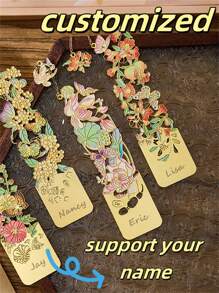 10 Segnalibri eleganti con motivi floreali, segnalibri personalizzati, segnalibri da calendario, per uso quotidiano, regali, eventi aziendali, forniture per matrimoni